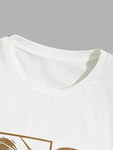 Мъжки дрехи OYOANGLE от 2 теми, Графична Тениска с Къс ръкав и Панталони за джогинг на експозиции, Спортен Костюм