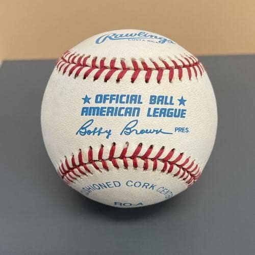 Рон Blomberg Янкис подписа OAL Baseball Auto Голограммой B & E - Бейзболни топки с Автографи
