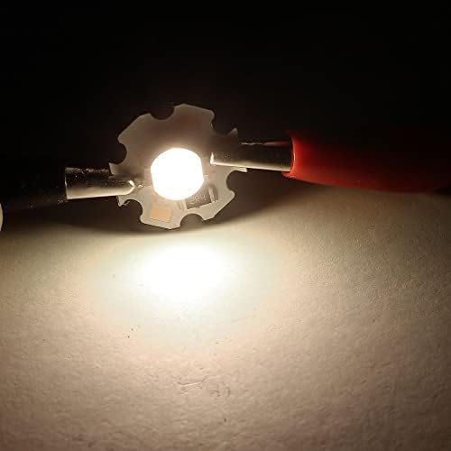 MECCANIXITY COB Led Чип-Топка 3 W 280лм 3000-3200 До 20 мм 5 vdc Энергосберегающая Лампа за Смяна на Прожектор Топло Бяла 10 бр.