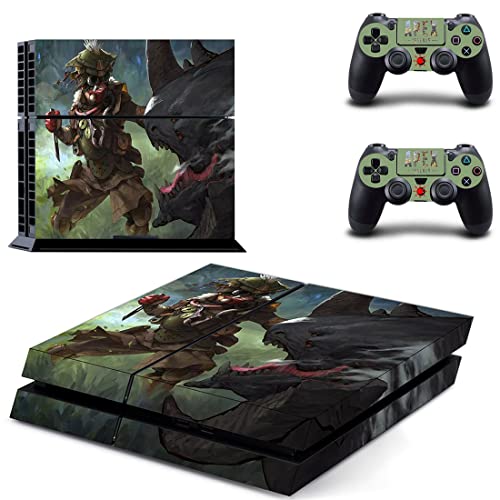 Играта Легенди - APEX Game Кралската битка Копой Гибралтар Стикер на корицата на PS4 или PS5 За конзолата PlayStation 4 или 5 и 2 контролери