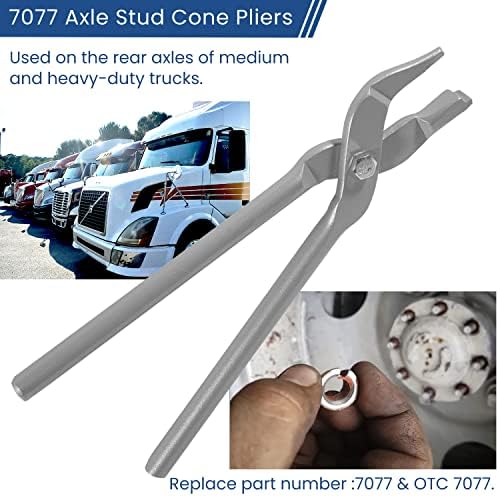 Клещи за фунийки шипове 7077 обикновено се използват на задните оси на камиони умерена и тежка законодателството, което позволява лесно да правите тънки конус с игли