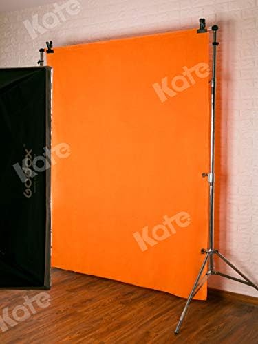 Kate 10x12ft Оранжеви Фонове, за Снимки на Фотографа Чист Цвят, Плътен Фон за Портретна Фотография Студио Подпори Детска Фотосесия