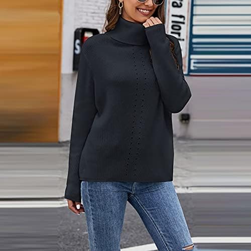 Дамски Пуловери Fragarn, Съкратен Пуловер 2022 г., Женски Модерен Обикновен Пуловер с дълъг ръкав, Пуловер пуловер
