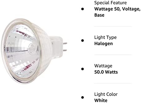 Лампа Satco S3101 GU 5.3 с бяла тапицерия, 1,88 инча, Цветен