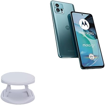 Писалка за телефон BoxWave, съвместима с Motorola Moto G72 - Титуляр на наклона SnapGrip, Поставка за усилване на задното захващане за Motorola Moto G72 - Зимния Бял