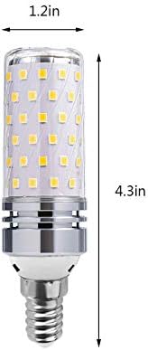 E14 led Царевица лампи 4000K, 15 Вата, Европейските Основни Полилей, Led Крушки, което е равно на 150 W, Естествен Бял 1500 Лумена, Малки