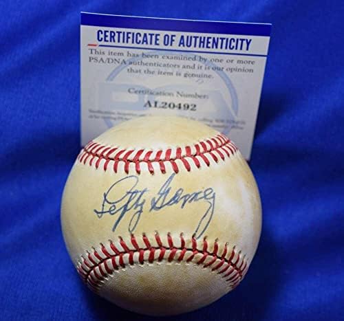 Левти Гомес PSA ДНК Coa Автограф на Американската лийг Бейзбол с Автограф OAL - Бейзболни Топки С Автографи