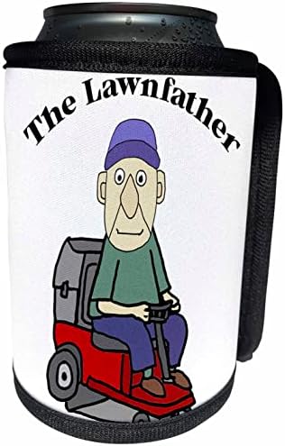 3dRose Забавен Сладък старец, възседнал газонокосилке. - Опаковки за бутилки-охладители (cc-362134-1)