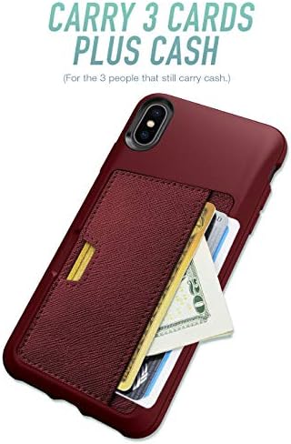 Луксозен калъф-портфейл за iPhone Xs Max - Wallet Slayer Vol. 2 [Тънка Защитна поставка] Притежател на кредитна карта за Apple iPhone