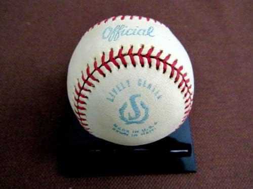 Главен изпълнителен директор на Al Campanis & Family Dodgers подписа Автограф Vtg Spalding Baseball Jsa - Бейзболни топки с автографи