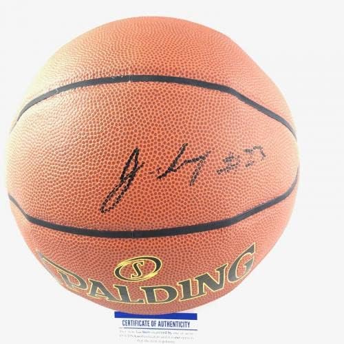 Jayden Айви подписа Баскетболен договор PSA/DNA Detroit Pistons с автограф - Баскетболни топки с автограф