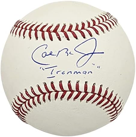 Авлига Кал кал ripken младши Железния човек, Подписано Oml Baseball Fanatics - Бейзболни топки с автографи