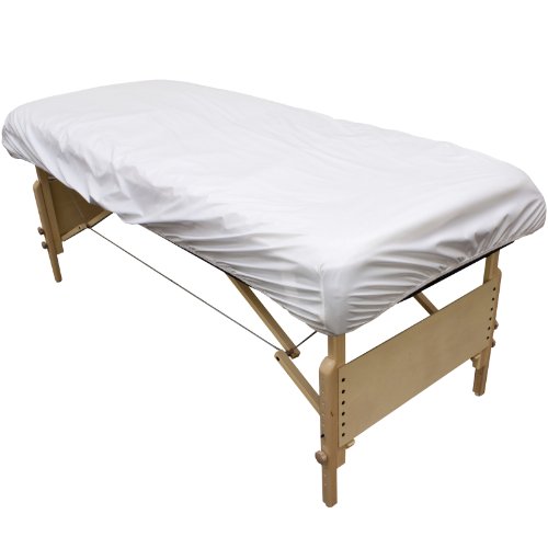 Защитен калъф за масаж на масата от лен за тяло - за многократна употреба бариера за масаж на масата с протираемой повърхност. Водоустойчив