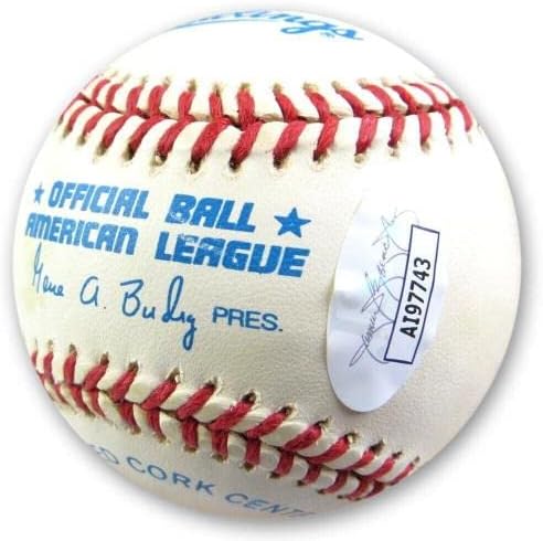 Дон Шволл Подписа Автограф АЛ Бейзбол Бостън Ред Сокс 1961 АЛ РОЙ JSA AI97743 - Бейзболни топки С Автографи