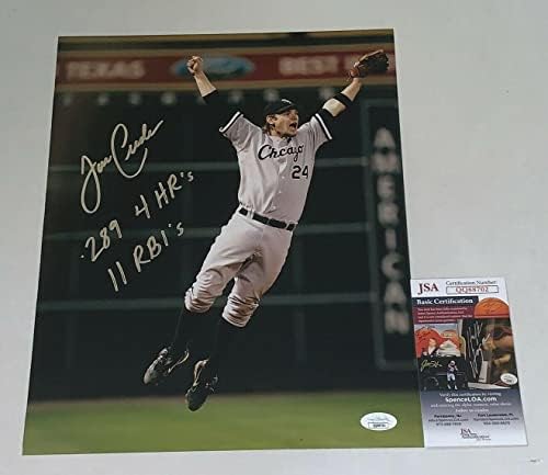 Джо Креде подписа снимка на Чикаго Уайт Сокс С 11х14 / 05 След Публикуването области на сезона JSA - Снимки на MLB с автограф