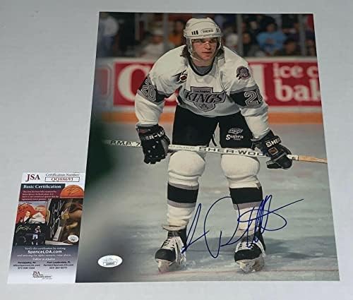 Люк Робитайл подписа снимка на Лос Анджелис Кингс 11x14 с автограф от JSA - Снимки на НХЛ с автограф