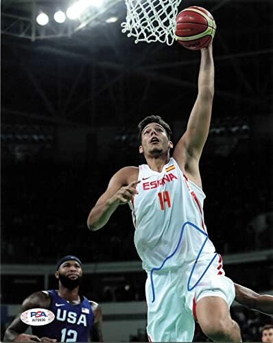 УИЛИ ЭРНАНГОМЕС подписа снимка 8x10 PSA / DNA Испания Ню Йорк Никс С автограф на Ja - Снимки на НБА с автограф