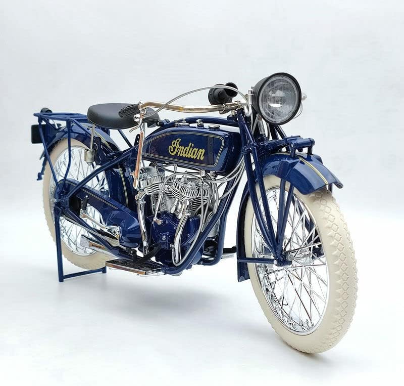 Guiloy 1:6 Scalel за мотоциклети Indian Скаут 1920 16231 - Син Подержанная Метални Формовани Модел Играчки за Кола Ограничена Колекция