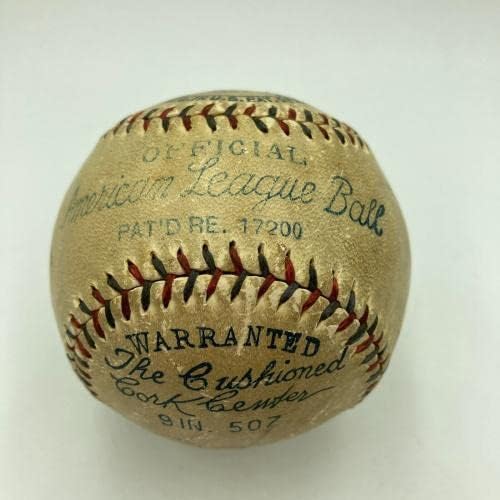 Бейб Рут и Лу Гериг подписаха Официално споразумение на Американската лига бейзбол JSA COA - Бейзболни топки с автографи
