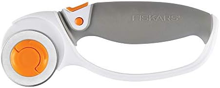 Ротационен нож Fiskars 195240-1001 от Титан с лесна Смяна на острието, 45 мм