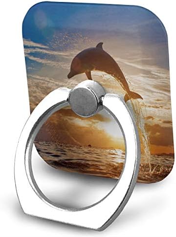 Притежателят на пръстена Dolphin Sunset Ring Притежателя на Телефона с Регулируема Въртяща се на 360 ° Поставка за Телефон iPad, Kindle Phone X /6 /6s/7/8/8 Plus / 7, Android-Смартфон