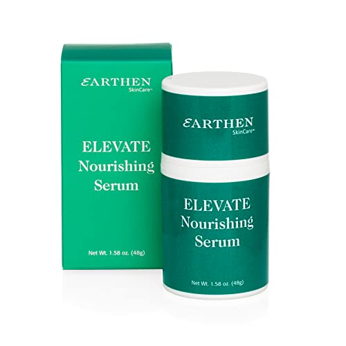 Хранителна серум Earthen SkinCare Elevate с хиалуронова киселина, витамин С, Ресвератролом (1,58 грама)